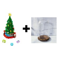 LEGO 40338 Christmas Tree with Glass Display Case (MOC)