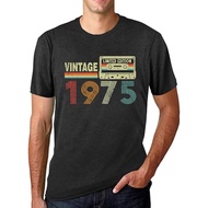 Men's cotton T-shirt 50th Birthday Gifts for Him Vintage 1975 Shirt 50 Year Old Birthday Gifts 1975 
