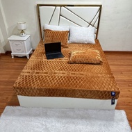 Bộ ga giường nỉ nhung sữa coco màu trơn ga chun bọc nệm lông tuyết mềm mịn