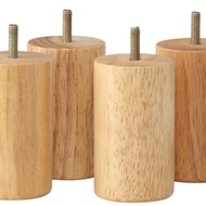 Screw Sofa Leg Solid Wood Leg M8 Cylindrical TV Cabinet Bedside Table Leg Bed Support Leg Leg Height