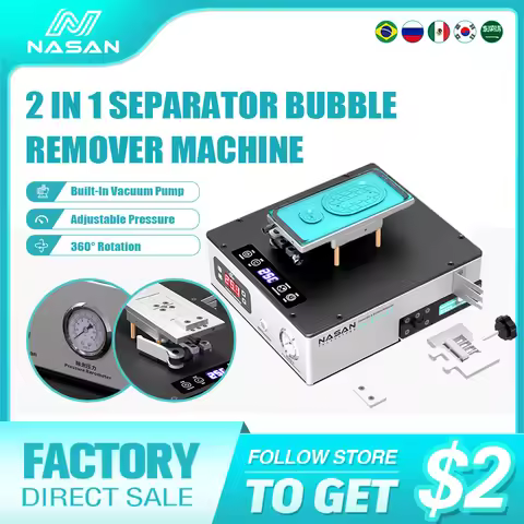 NASAN B2+ Pro 2 in 1 Multi-function Bubble Remover LCD Separator No Need Air Compressor Vacuum Pump