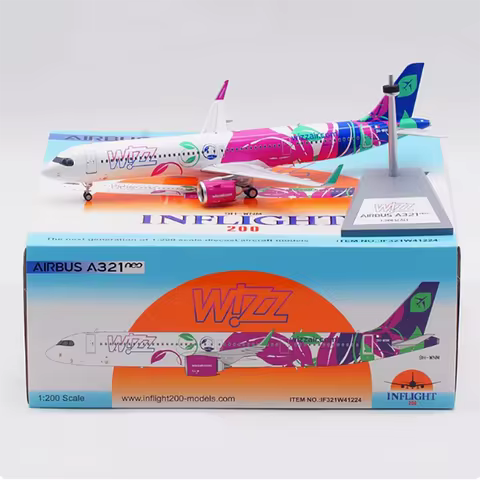 1:200 Scale Wizz Air Malta A321NEO Alloy Model Decoration Diecast Aircraft Model Display Collection 