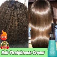 Hair Straightener Rebonding Cream With Comb 180ml Hair Keratin Treatment Straightening Smoothing uba