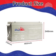DongJin Power Solar Battery 12V150AH Deep Cycle Sealed Lead Acid Battery