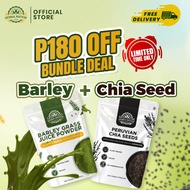 Superfood Set – Herbal Nation Organic Barley & Chia Seeds Bundle 2-in-1