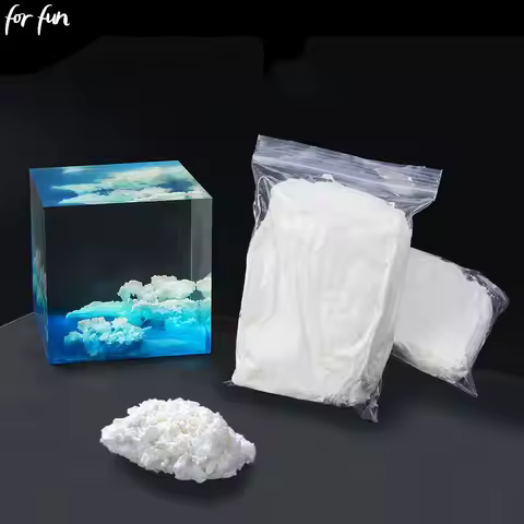 For fun 80g/Bag Resin Filling Decoration Epoxy Resin White Paper Clay Resin Filler Decoration Cloud 