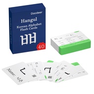 Hangul Korean Alphabet Syllabary Flash Cards for Beginners & Adults - Korean Educational Learning Fl