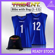 Trident Bibs with Bag – Blue (1-12) Trident Bib Football Bib