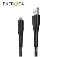 ENERGEA NYLOFLEX USB Type A to Lightning C89 MFI 30cm / 3m iPhone Cable Charge Black Color