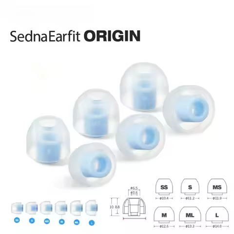 for AZLA Origin Ear Tips Silicone Long Axis for Sony WF-1000XM4 XM3 LinkBuds S H800 C700N for Wired 