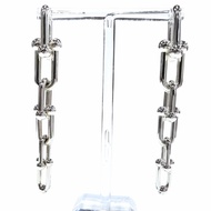 全新 ◇ TIFFANY&Co. Tiffany HardWear 漸變鏈節 925 純銀耳環（一對）意大利製造 重量 23.4 克 女士