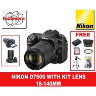 NIKON ORIGINAL M'SIA D7500KIT (18-140MM) FREE CLEANING SET +TRIPOD+QUALITY UV FILTER & EXTRA 1 BATTE