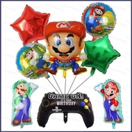 PRY Super Mario Themed Decoration Celebrate Happy Party Balloon Set Scene Arrangement Party Decoration Supplies