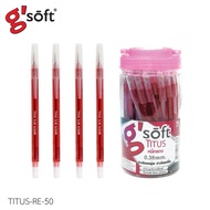 Gsoft (จีซอฟท์) ปากกาลูกลื่นเจล gsoft TITUS 0.38 (50 ด้าม)