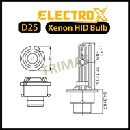 ELECTROX Xenon Next Generation HID Headlight Bulb 5500K Projector Reflector D1S D2S D3S D4S D8S D2R 