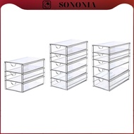 [SONONIA] Toy Car Display Case Car Toy Storage Transparent Collection Dustproof Wheels Display Case 