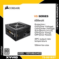 CORSAIR VS Series VS650 650watt UK Version PSU 80 PLUS® White Certified PSU Power Supply 650w