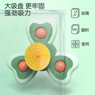 Baby Dining Table Suction Cup Spinner Baby Cartoon Fidget Spinner Flower Stacking Toy Rotating Teeth