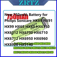 Battery for Philips Sonicare HX89 HX91 HX99 HX65 HX63 HX6310 HX6312 HX6730 HX6710 HX6712 HX6950 HX69