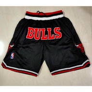 [10 styles]nba shorts Chicago Bulls black pockets basketball shorts