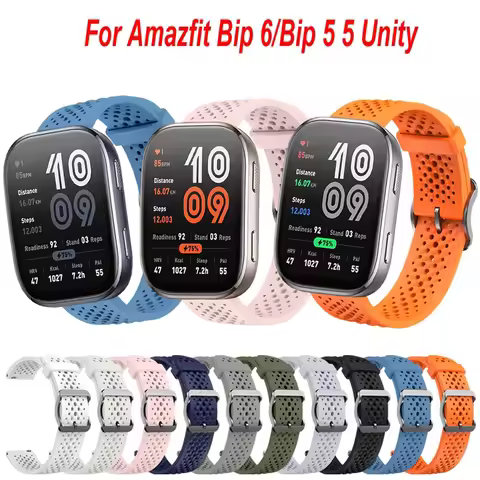 Strap for Amazfit Bip 6 Band 22mm Watch Bracelet for Amazfit Bip 5/Bip 5 Unity Correa Cheetah Round/