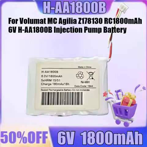 New H-AA1800B 6V 1800mAh High Quality Battery for Volumat MC Agilia Z178130 RC1800mAh 6V H-AA1800B I