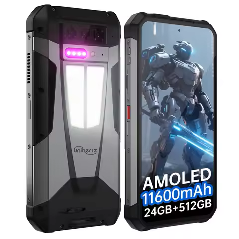 Unihertz by 8849 Tank 4 5G Rugged Phone Built-in 720P Projector 24+512GB 11600mAh Dimensity 7300 120