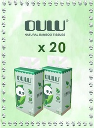 OULU - OULU - 環保純竹漿 3 層袋裝面紙(4包裝X100抽)(20袋"原箱"優惠裝）