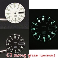 28.5MM Super C3 Green Luminous Watch Dial for NH35A NH36A Watch Movement Modification Parts