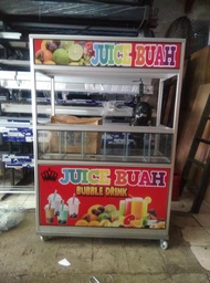 Gerobak etalase jus buah