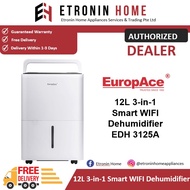 EuropAce 12L 3-in-1 Smart WIFI Dehumidifier EDH 3125A