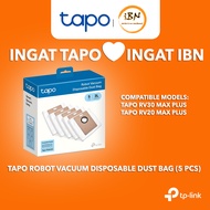 TP-Link Tapo Robot Vacuum debu beg debu RVA202 (5 Pcs) untuk Tapo RV30 Max Plus/RV30 Max/RV20 Max Pl