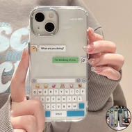 NC Funny Cool Dialogue Chat Iphone Case Compatiable for IPhone 11 IPhone 14 Pro Max Casing  Ip13 Pro