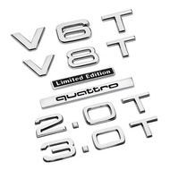 Audi Wordmark Tail Mark Car Side Sticker Q3 Q5 Q7 A4 A6 quattro Q2 A3 Four-Wheel Drive A5 A7