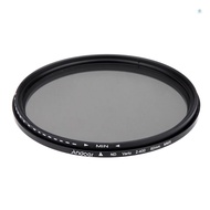 Andoer 82mm ND Fader Neutral Density Adjustable ND2 to ND400 Variable Filter for Canon  DSLR Camera