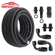 Car Modification4L80E Automatic Transmission Refrigerated Box Set AN6Black Nylon Braided Tube Kit