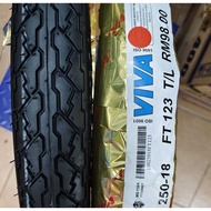 [100% ORIGINAL] VIVA FT123 250-18 TUBELESS TYRE