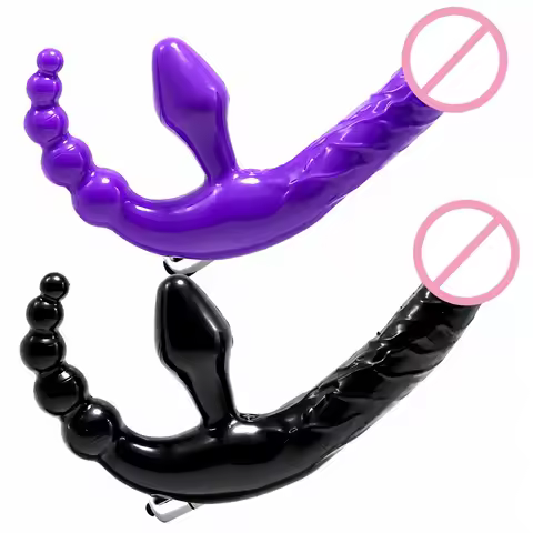 TPE Triple Stimulation Vibrator - G-Spot Clitoral Anal Beads Vibrator for Women Dual Pleasure
