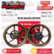 RCB RACING BOY MAGS (SP500) FOR NMAX V2, V2.1 (3.0x3.5x13) (6SPOKES) - PLUG & PLAY