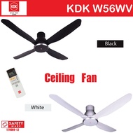 KDK W56WV 140cm Ceiling Fan 4 Blades DC Motor W/ Remote Control