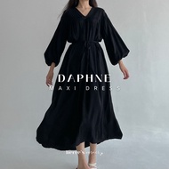 DAPHNE maxi dress (plain series) - premium korean plain maxi dress