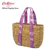 Cath Kidston Small Straw Basket Bag Bandana Pink กระเป๋า กระเป๋าถือ กระเป๋าสีชมพู กระเป๋าแคทคิดสตัน