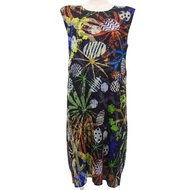 狀況極佳 ▲ 三宅一生PLEATS PLEASE PP61-JH632 全身印花無袖連身裙，多色，3 碼，日本製造，正品，女裝。