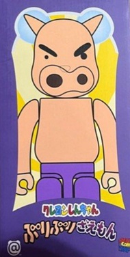 medicom bearbrick 蠟筆小新 不理不理豬 不理左衛門 初版 400%