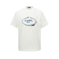 T-shirt Prada/T-shirt bercetak Prada, T-shirt uniseks, T-shirt sukan, T-shirt pasangan kasual ARHY