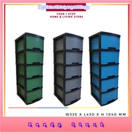 Exclusive to Malaysia5 Tier Plastic Drawer / Cabinet  Fully Assemble Storage Organizer Ready Stock