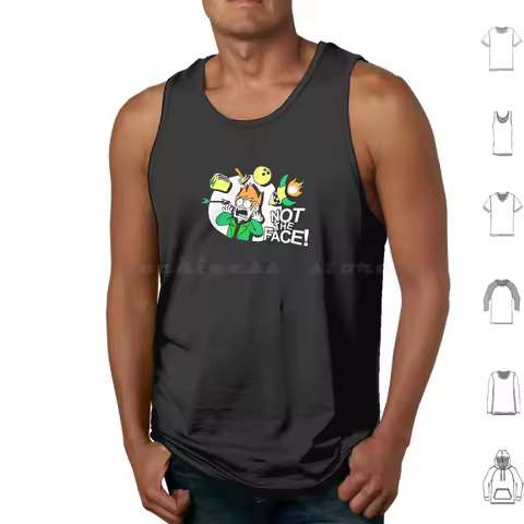 Eddsworld Not The Face Tank Tops Vest Sleeveless Eddsworld Eddsworld Eddsworld Gaming Eddsworld Fan 