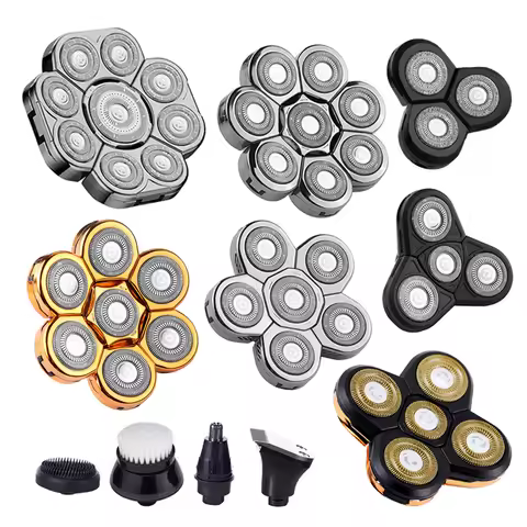 Replaceable Electric Shaver Head And Nose Trimmer Hair Clipper Head Spare 3D 4D 5D 6D 7D 8D 9D Float