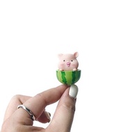 (現貨) 盆栽裝飾 可愛豬豬系列-西瓜豬豬 微景觀插飾 擺飾