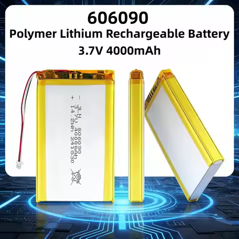 606090 3.7V 4000mAh Polymer Lithium Rechargeable Battery for High Capacity Power Bank DIY Power Bank